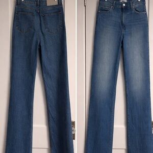 PAIGE Women's Straight Leg Jeans in Classic Blue